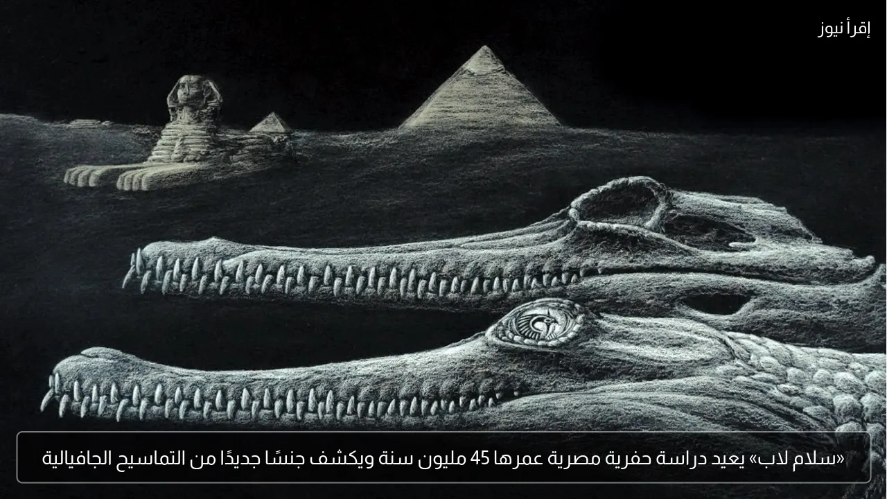 «سلام لاب» يعيد دراسة حفرية مصرية عمرها 45 مليون سنة ويكشف جنسًا جديدًا من التماسيح الجافيالية
