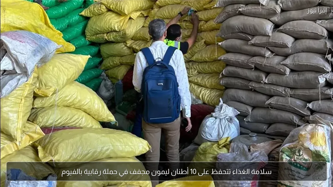 سلامة الغذاء تتحفظ على 10 أطنان ليمون مجفف في حملة رقابية بالفيوم
