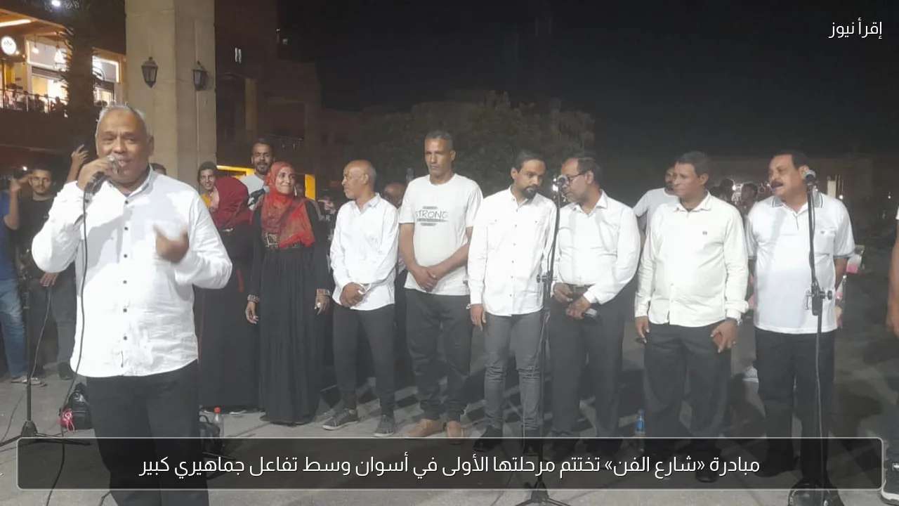 مبادرة «شارع الفن» تختتم مرحلتها الأولى في أسوان وسط تفاعل جماهيري كبير