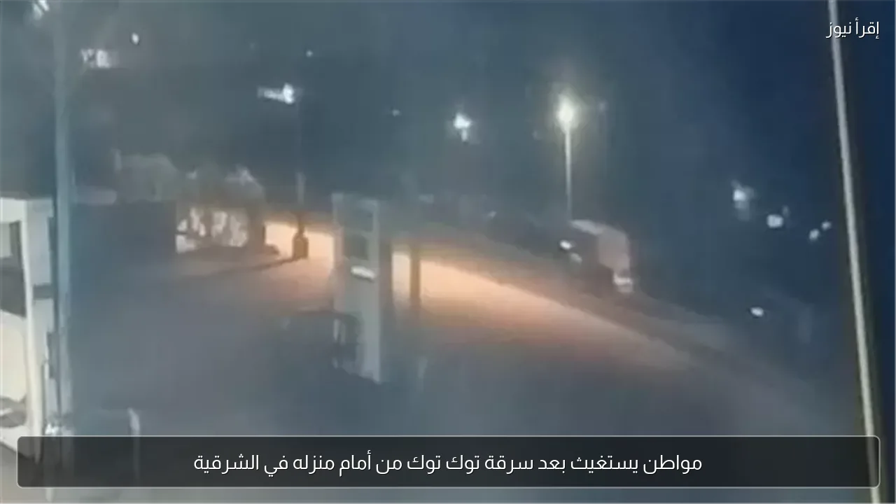 مواطن يستغيث بعد سرقة توك توك من أمام منزله في الشرقية