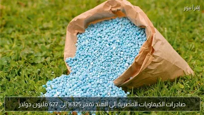 صادرات الكيماويات المصرية إلى الهند تقفز 325% إلى 627 مليون دولار