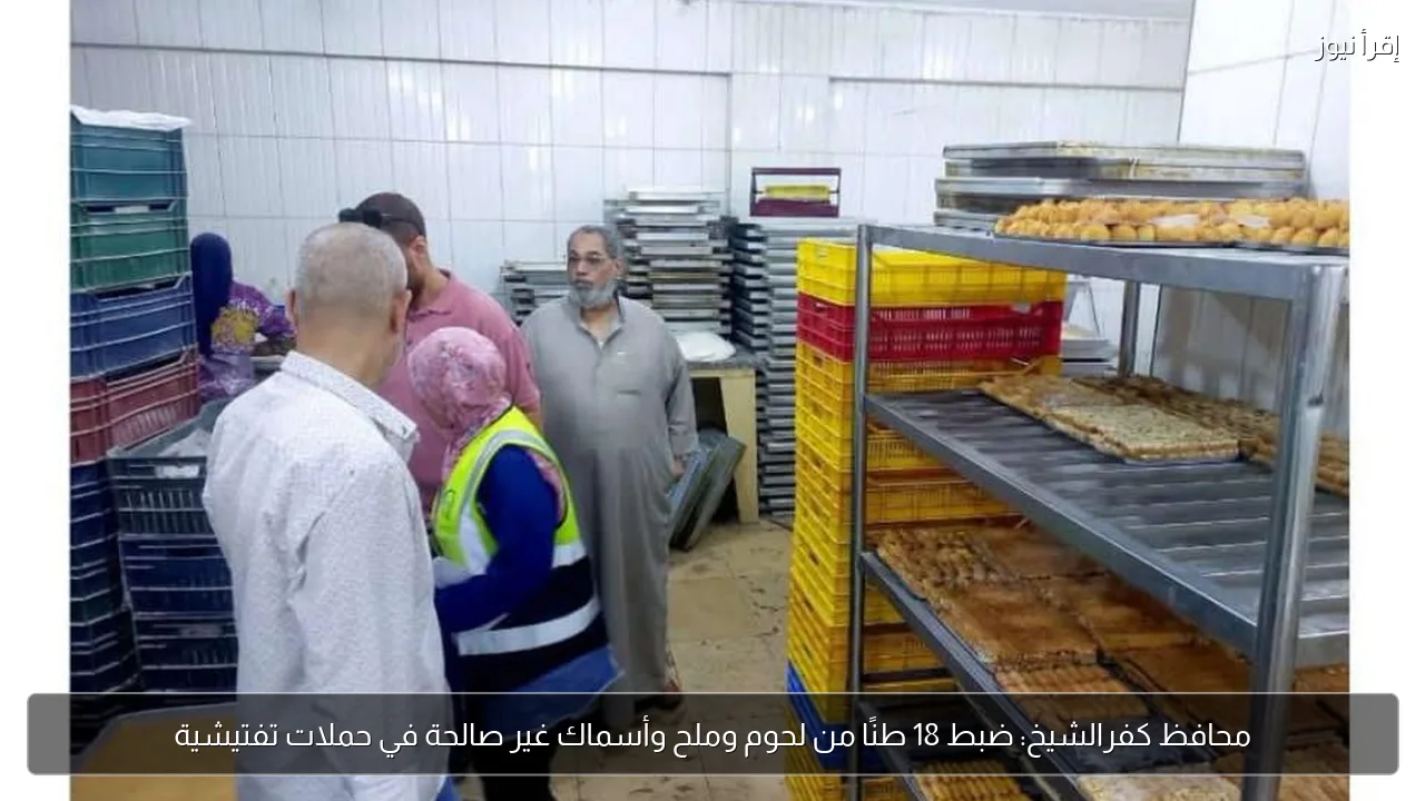 محافظ كفرالشيخ: ضبط 18 طنًا من لحوم وملح وأسماك غير صالحة في حملات تفتيشية