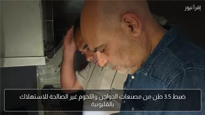 ضبط 3.5 طن من مصنعات الدواجن واللحوم غير الصالحة للاستهلاك بالقليوبية