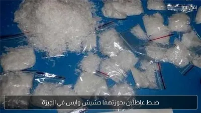 ضبط عاطلين بحوزتهما حشيش وآيس في الجيزة