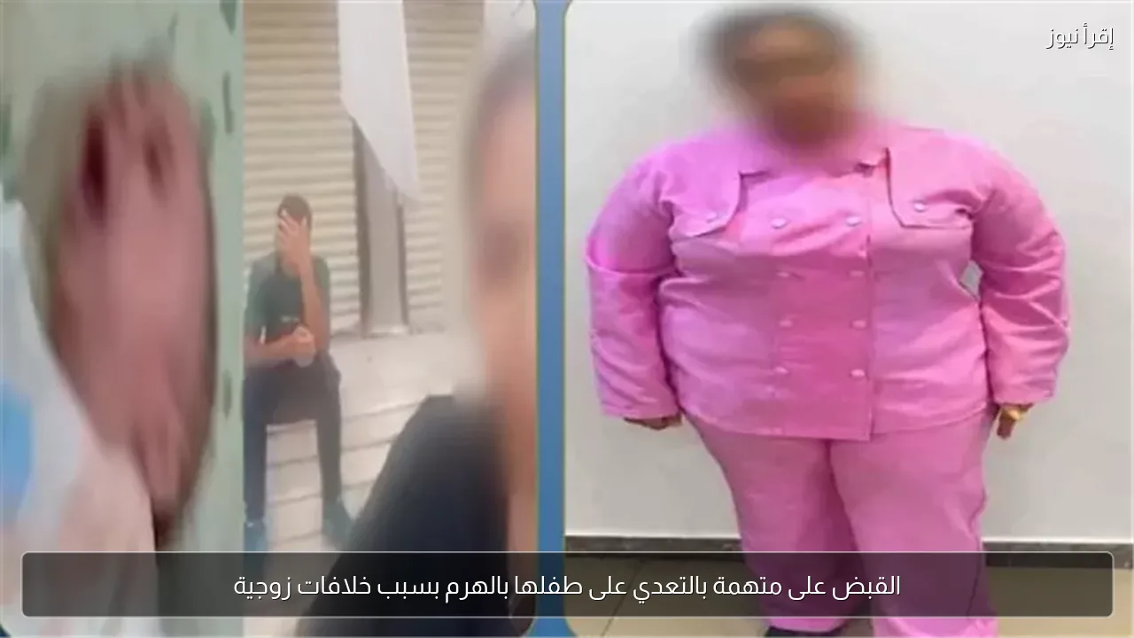 القبض على متهمة بالتعدي على طفلها بالهرم بسبب خلافات زوجية
