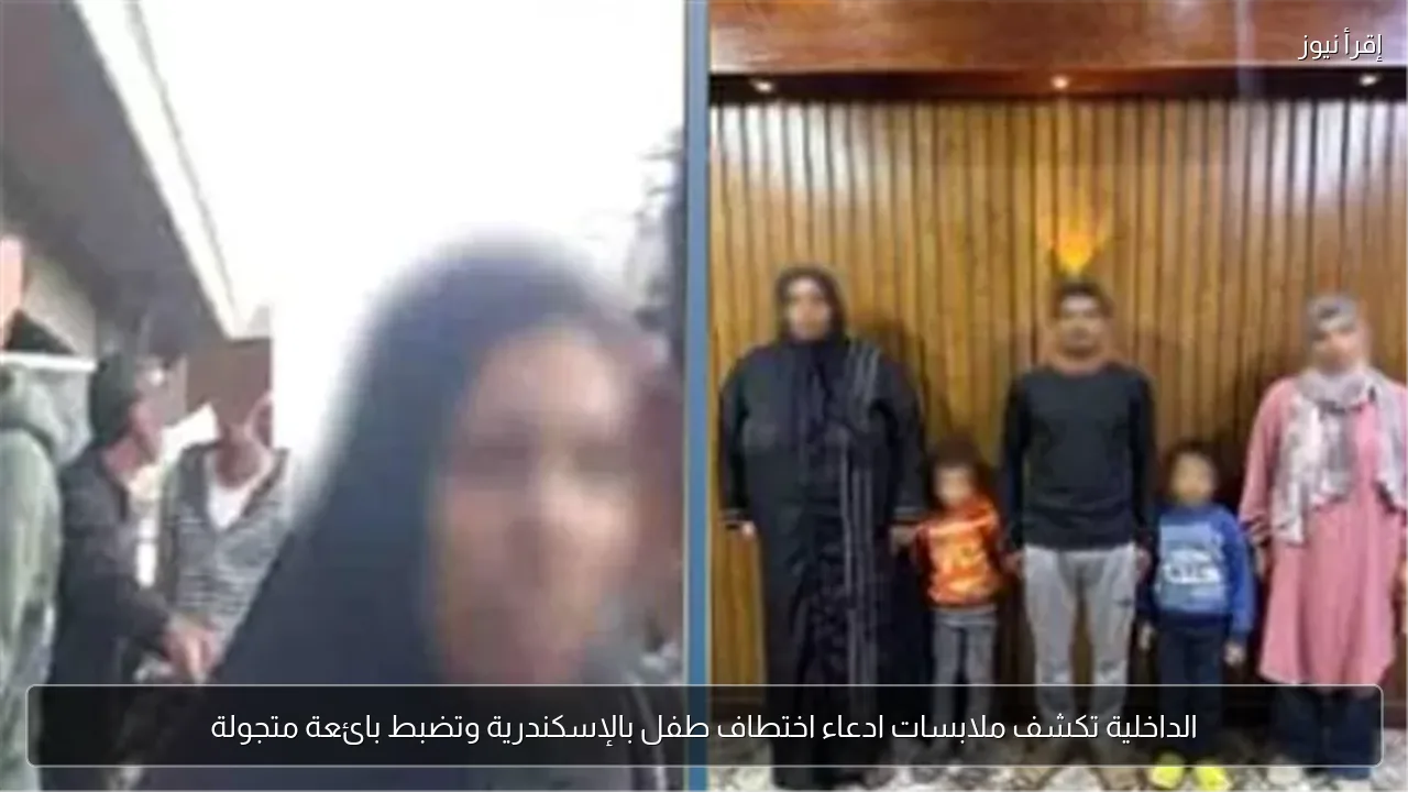 الداخلية تكشف ملابسات ادعاء اختطاف طفل بالإسكندرية وتضبط بائعة متجولة