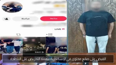 القبض على صانع محتوى في الإسكندرية بتهمة التحريض على البلطجة