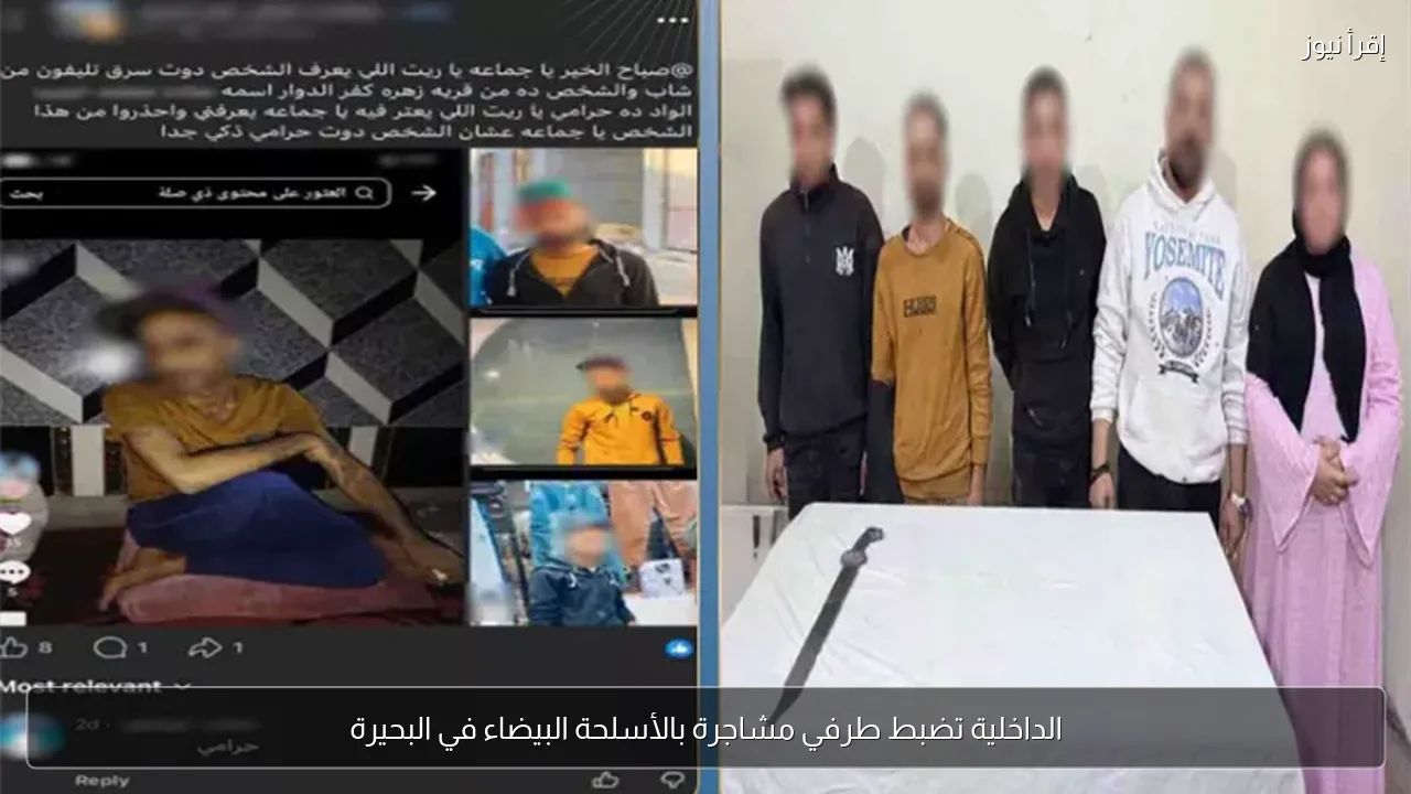 الداخلية تضبط طرفي مشاجرة بالأسلحة البيضاء في البحيرة