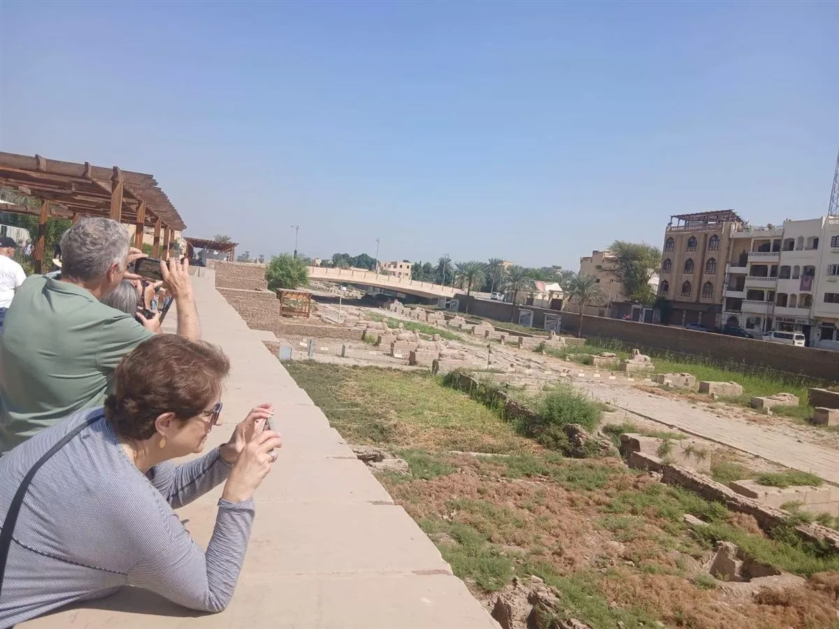 مكتبة مصر العامة وطريق الكباش يجذبان السائحين بالأقصر