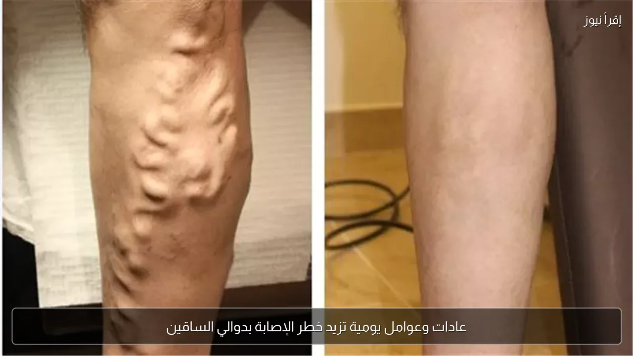 عادات وعوامل يومية تزيد خطر الإصابة بدوالي الساقين
