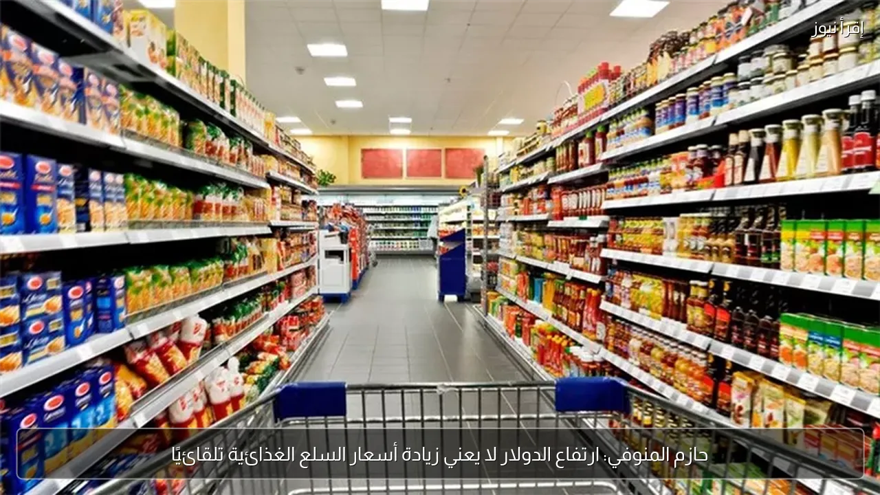 حازم المنوفي: ارتفاع الدولار لا يعني زيادة أسعار السلع الغذائية تلقائيًا