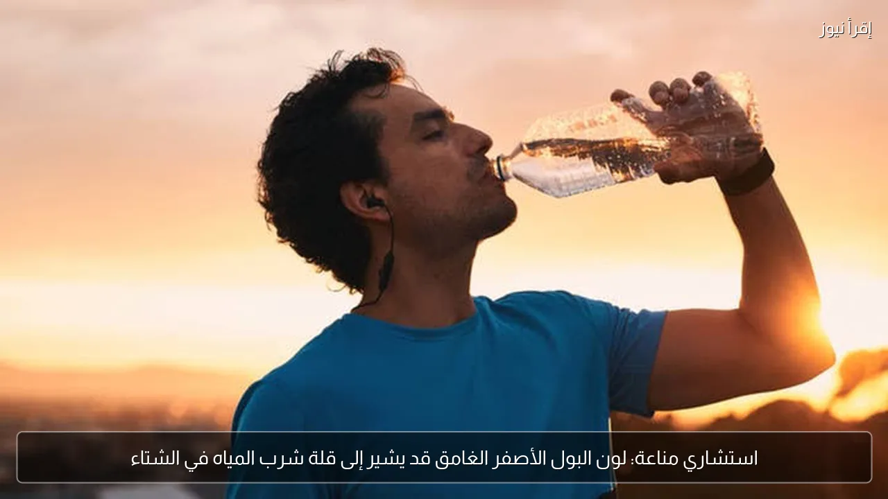 استشاري مناعة: لون البول الأصفر الغامق قد يشير إلى قلة شرب المياه في الشتاء