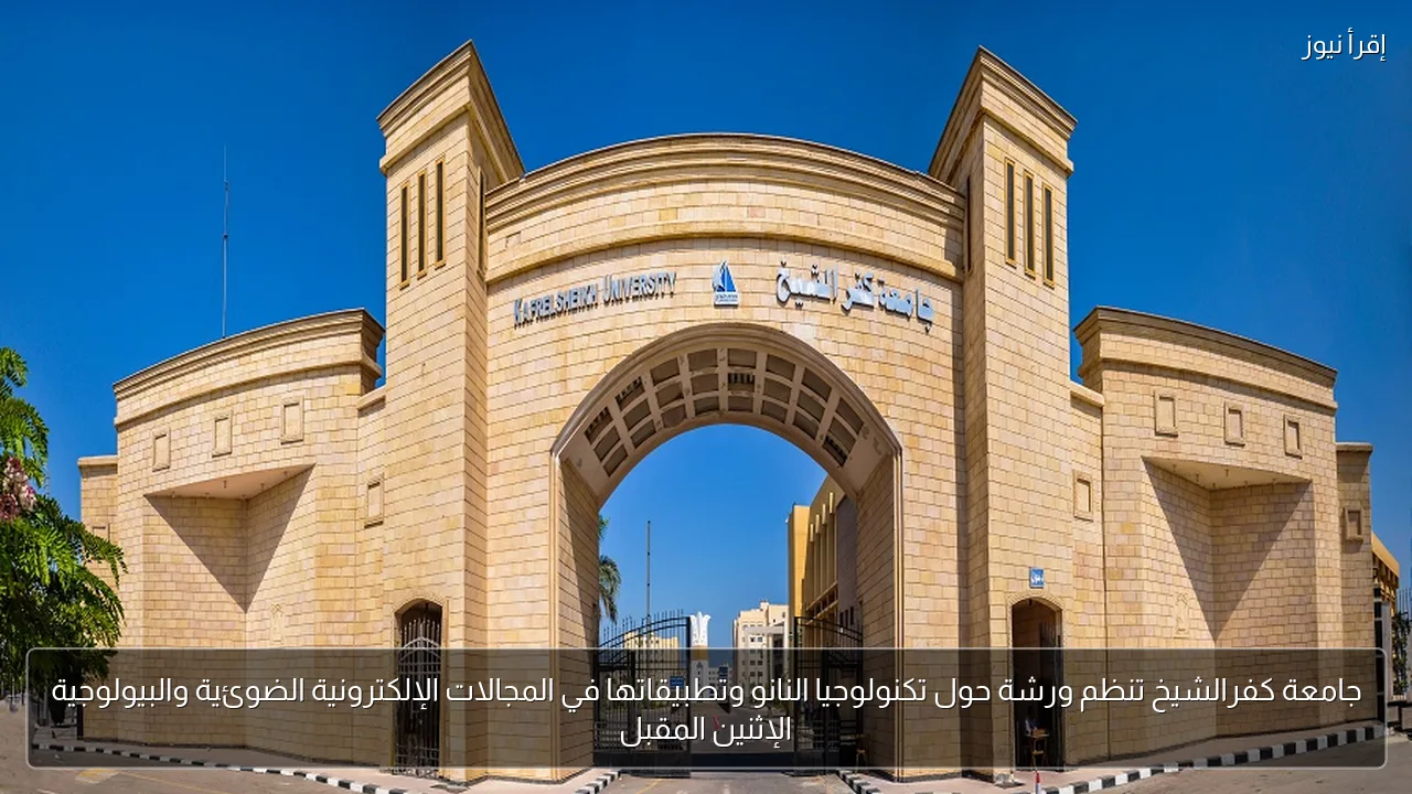 جامعة كفرالشيخ تنظم ورشة حول تكنولوجيا النانو وتطبيقاتها في المجالات الإلكترونية الضوئية والبيولوجية الإثنين المقبل