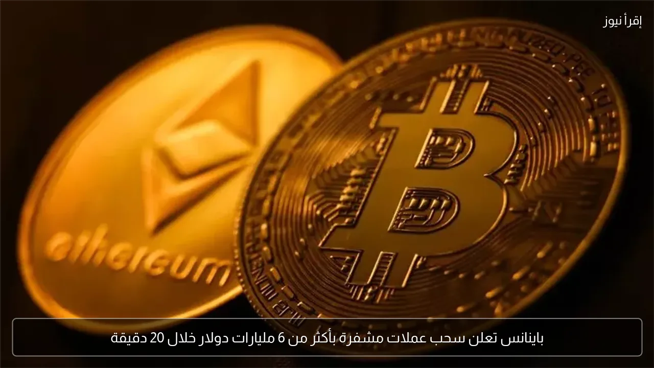 باينانس تعلن سحب عملات مشفرة بأكثر من 6 مليارات دولار خلال 20 دقيقة