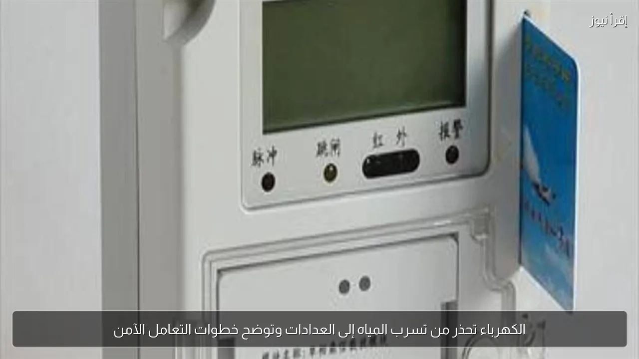 الكهرباء تحذر من تسرب المياه إلى العدادات وتوضح خطوات التعامل الآمن