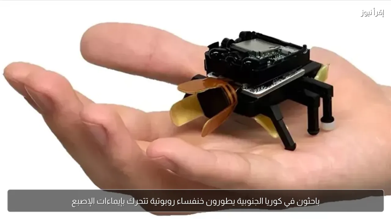 باحثون في كوريا الجنوبية يطورون خنفساء روبوتية تتحرك بإيماءات الإصبع