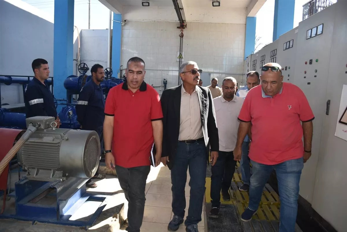 رئيس مياه الأقصر يتفقد محطة الطود المدمجة ويتابع إنشاء محطة جديدة