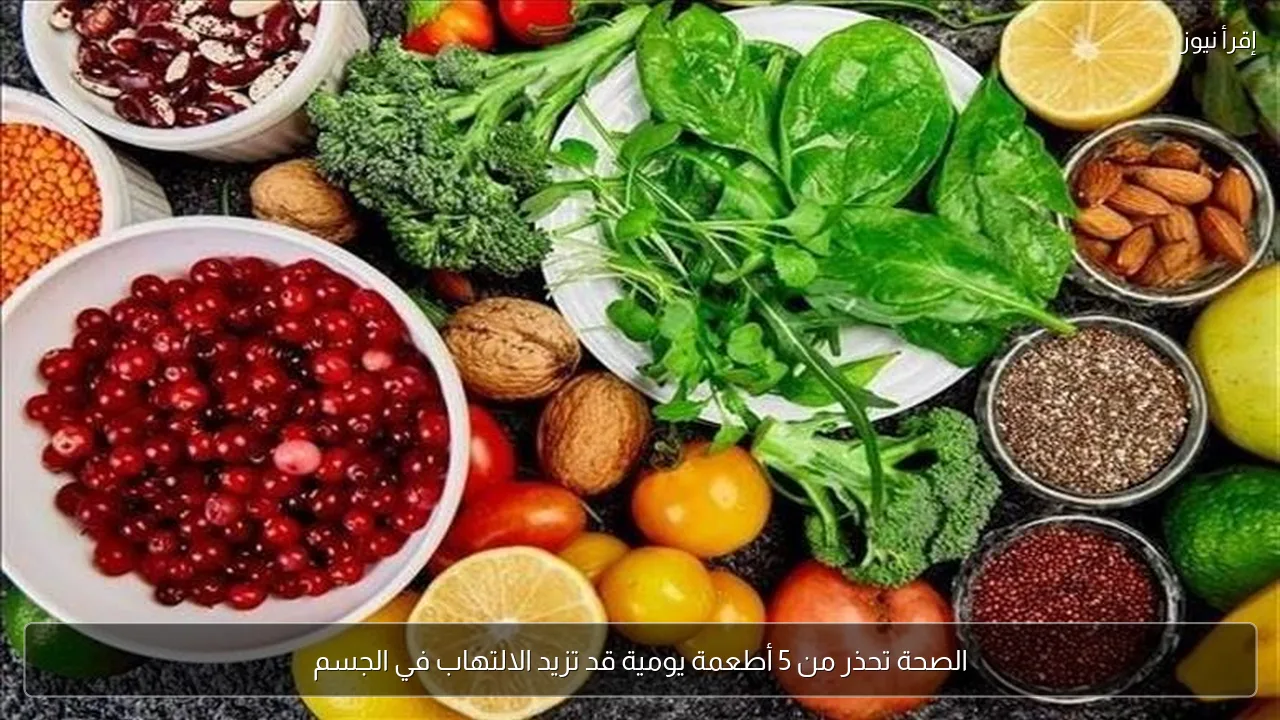 الصحة تحذر من 5 أطعمة يومية قد تزيد الالتهاب في الجسم
