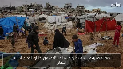 اللجنة المصرية في غزة: توريد عشرات الآلاف من أطنان الدقيق لتشغيل المخابز