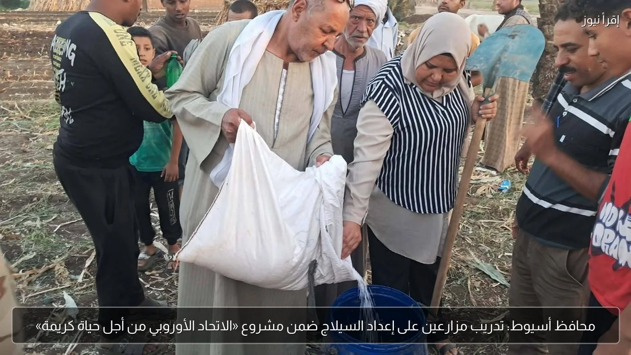 محافظ أسيوط: تدريب مزارعين على إعداد السيلاج ضمن مشروع «الاتحاد الأوروبي من أجل حياة كريمة»