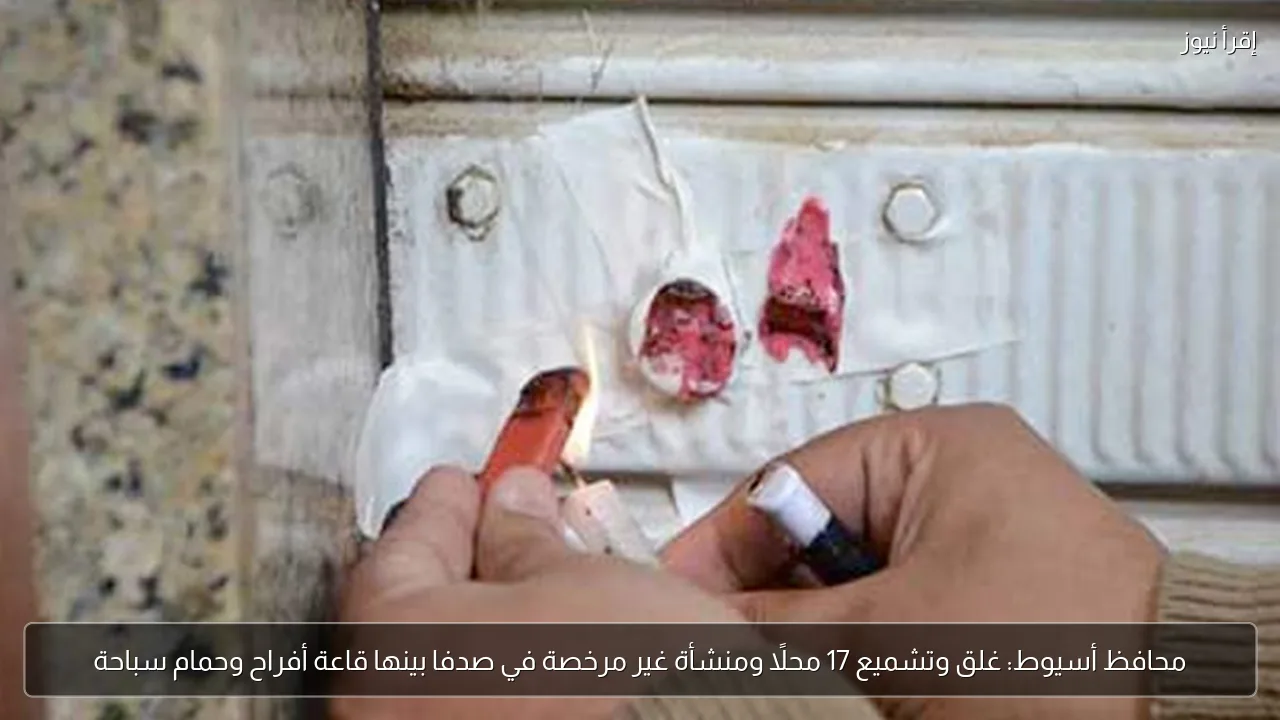 محافظ أسيوط: غلق وتشميع 17 محلًا ومنشأة غير مرخصة في صدفا بينها قاعة أفراح وحمام سباحة