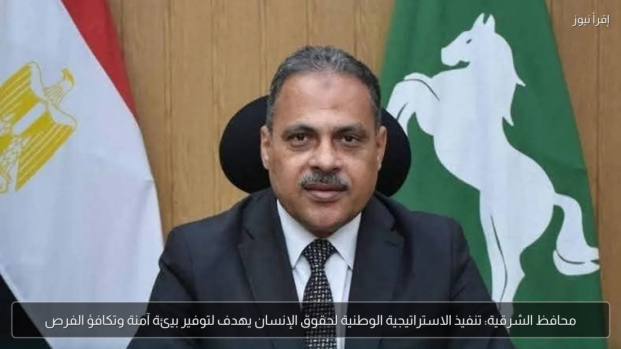 محافظ الشرقية: تنفيذ الاستراتيجية الوطنية لحقوق الإنسان يهدف لتوفير بيئة آمنة وتكافؤ الفرص