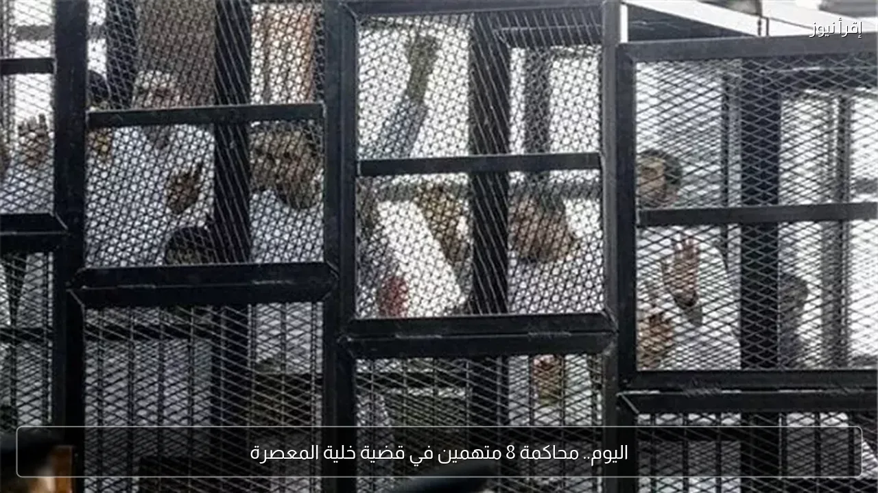 اليوم.. محاكمة 8 متهمين في قضية خلية المعصرة