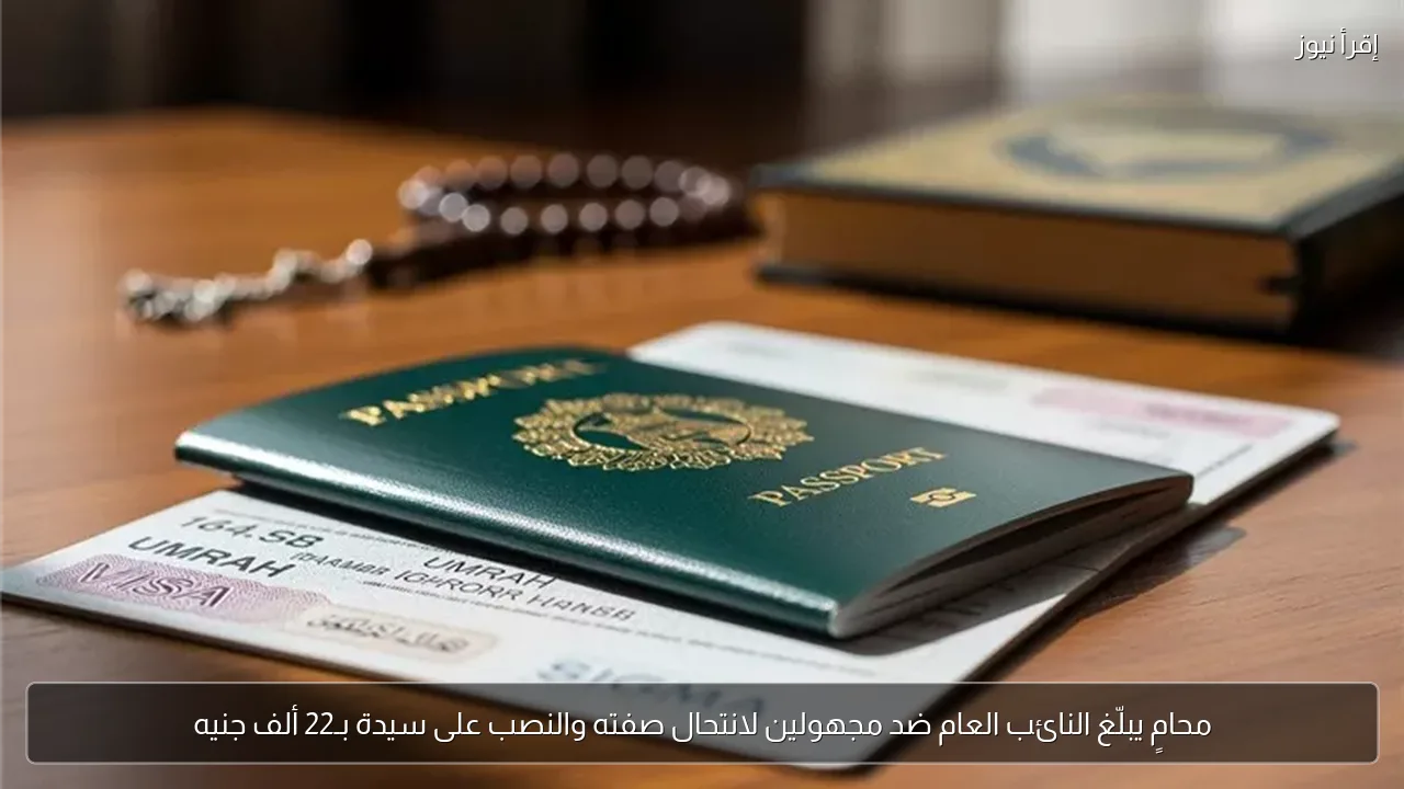محامٍ يبلّغ النائب العام ضد مجهولين لانتحال صفته والنصب على سيدة بـ22 ألف جنيه