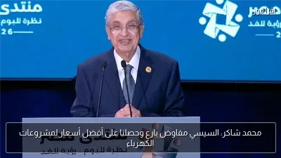 محمد شاكر: السيسي مفاوض بارع وحصلنا على أفضل أسعار لمشروعات الكهرباء