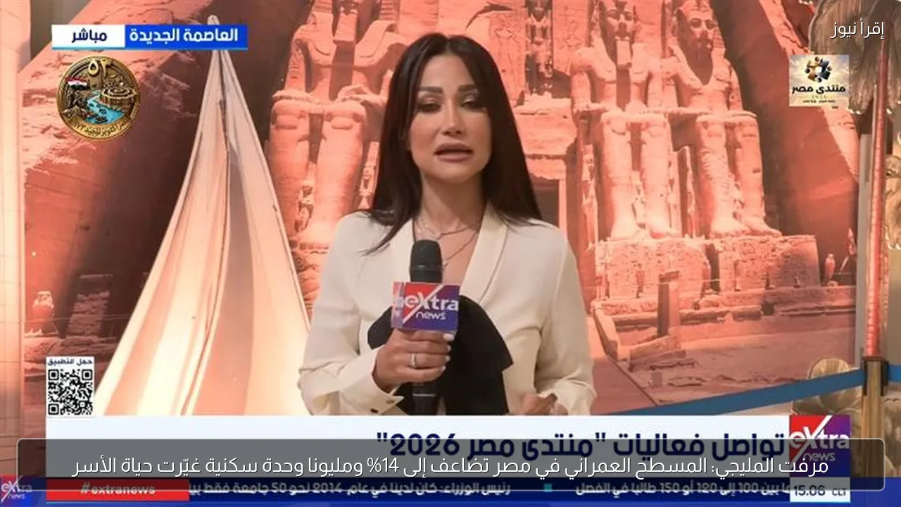 مرفت المليجي: المسطح العمراني في مصر تضاعف إلى 14% ومليونا وحدة سكنية غيّرت حياة الأسر