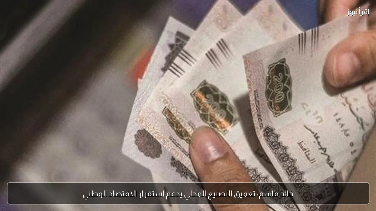 خالد قاسم: تعميق التصنيع المحلي يدعم استقرار الاقتصاد الوطني
