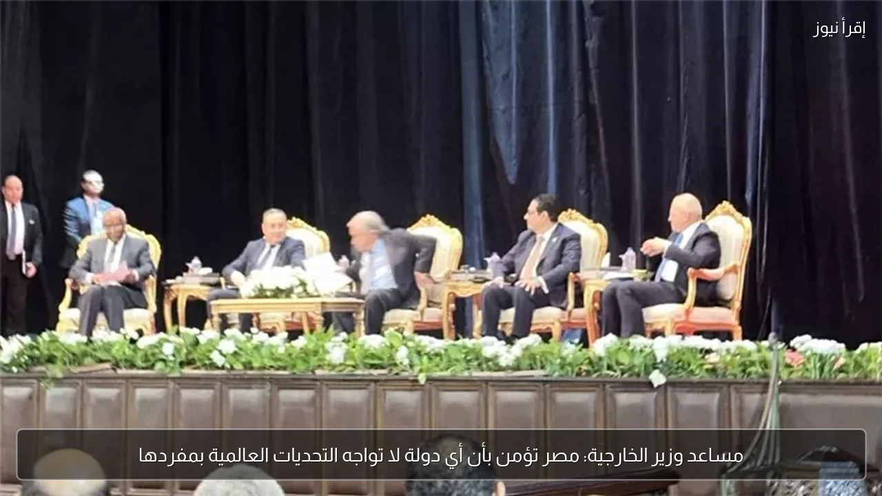 مساعد وزير الخارجية: مصر تؤمن بأن أي دولة لا تواجه التحديات العالمية بمفردها