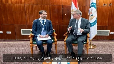 مصر تبحث تسريع ربط حقل كرونوس القبرصي ببنيتها التحتية للغاز