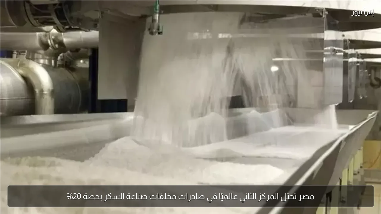 مصر تحتل المركز الثاني عالميًا في صادرات مخلفات صناعة السكر بحصة 20%