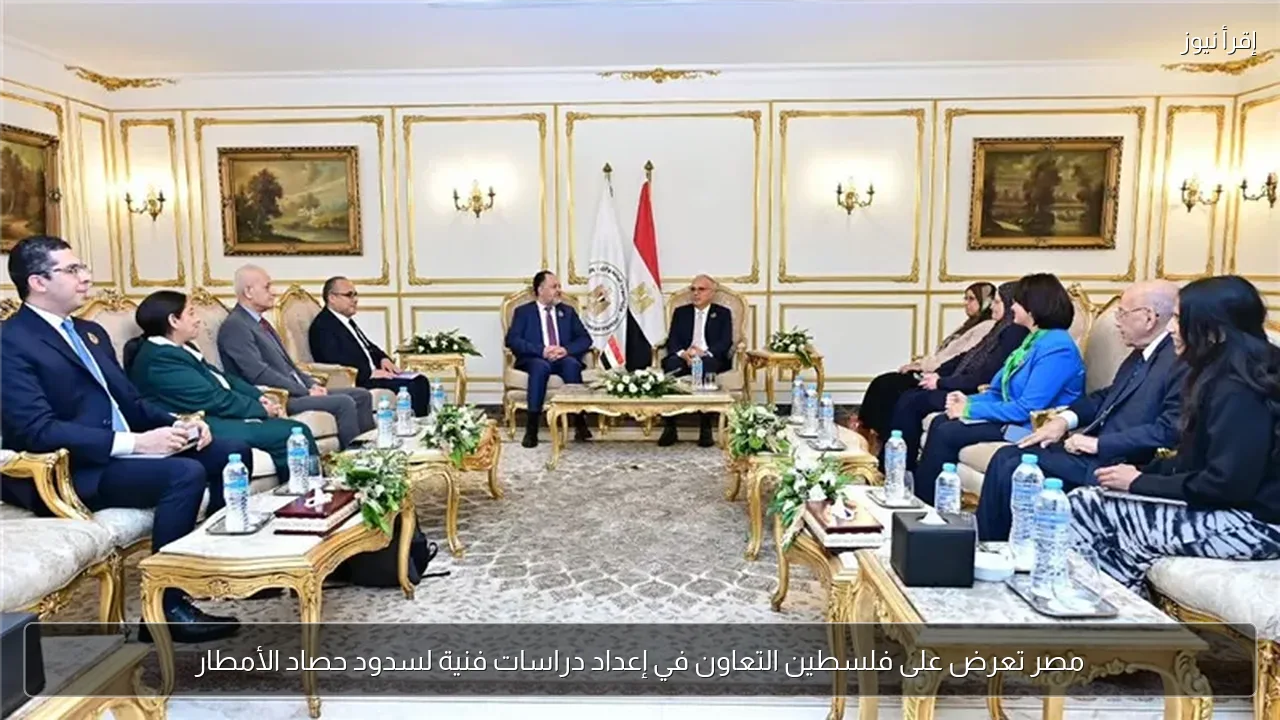 مصر تعرض على فلسطين التعاون في إعداد دراسات فنية لسدود حصاد الأمطار