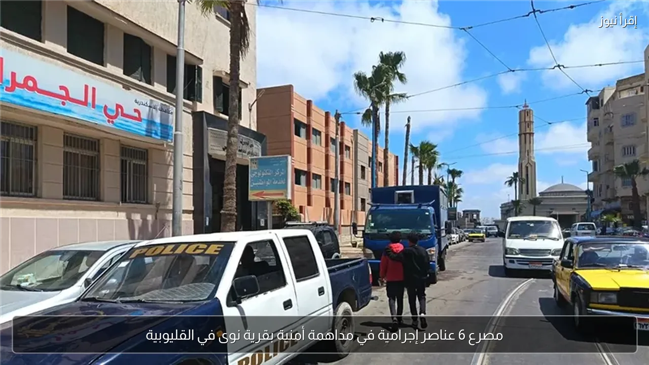 مصرع 6 عناصر إجرامية في مداهمة أمنية بقرية نوى في القليوبية