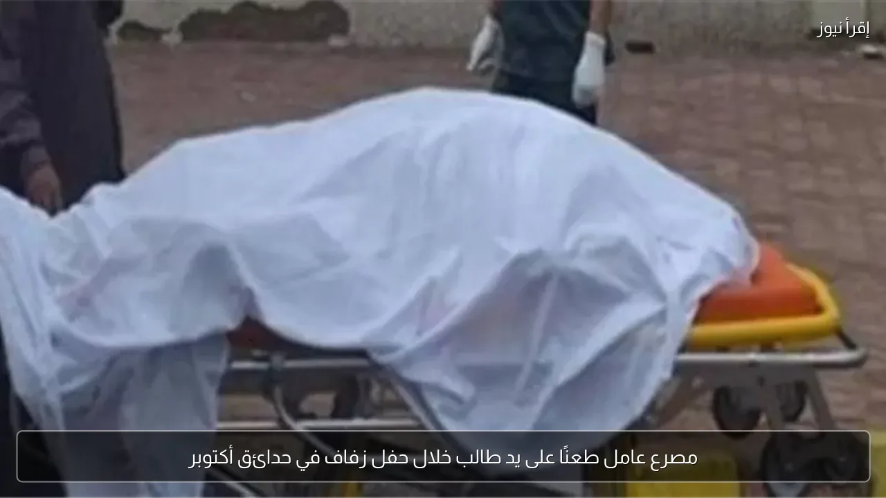 مصرع عامل طعنًا على يد طالب خلال حفل زفاف في حدائق أكتوبر