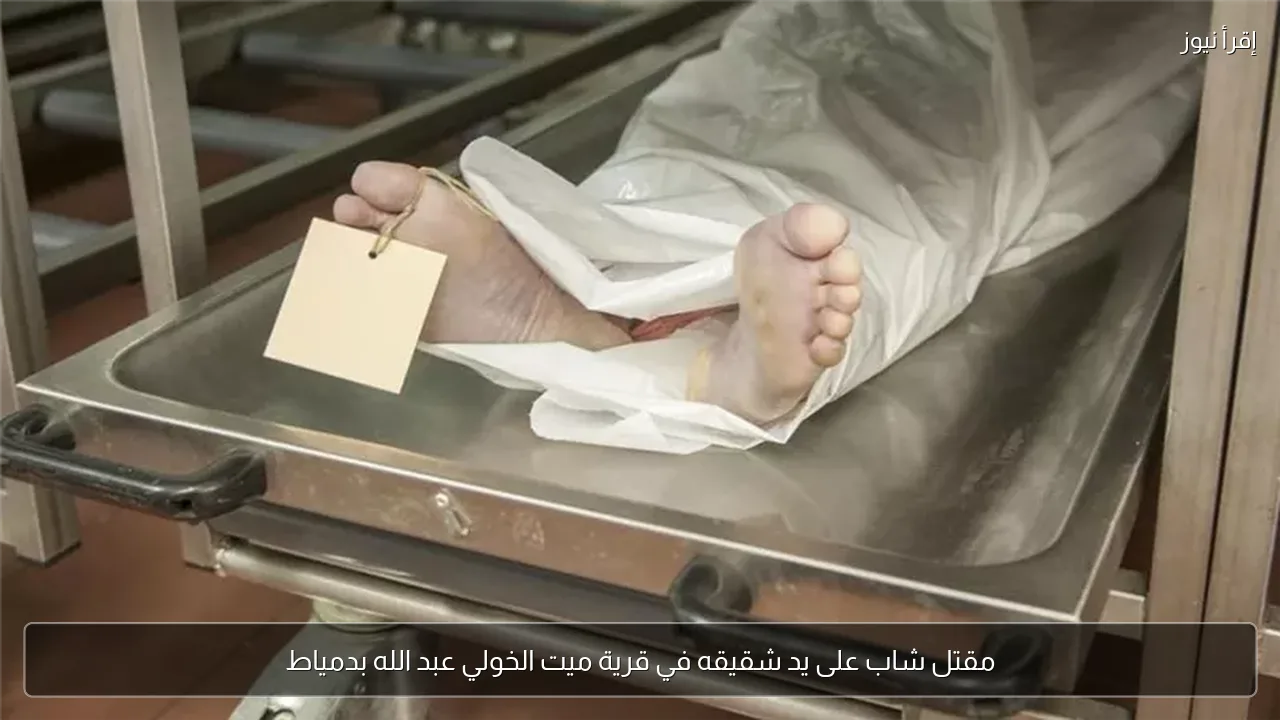 مقتل شاب على يد شقيقه في قرية ميت الخولي عبد الله بدمياط