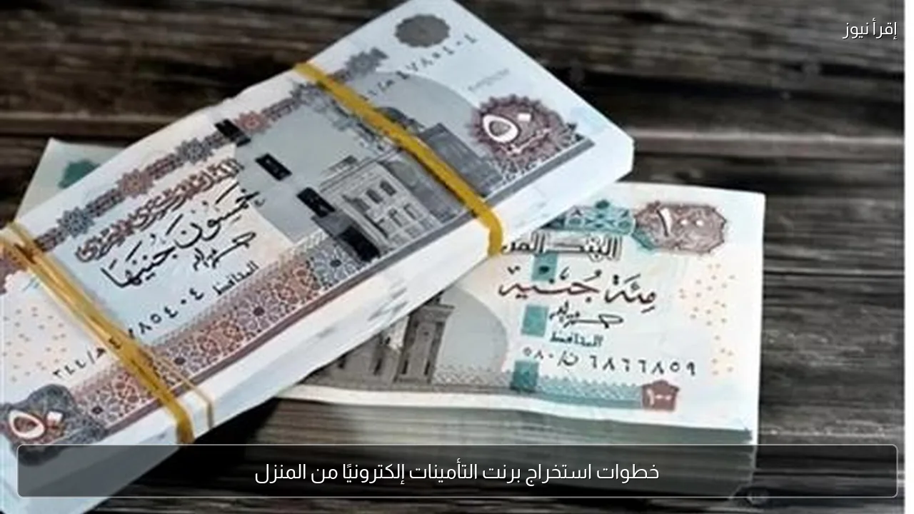 خطوات استخراج برنت التأمينات إلكترونيًا من المنزل