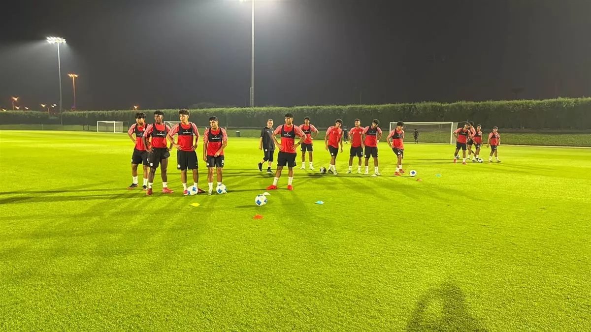 strongمنتخب الناشئين يختتم تدريباته استعدادًا لمواجهة السعودية في كأس الخليج/strong