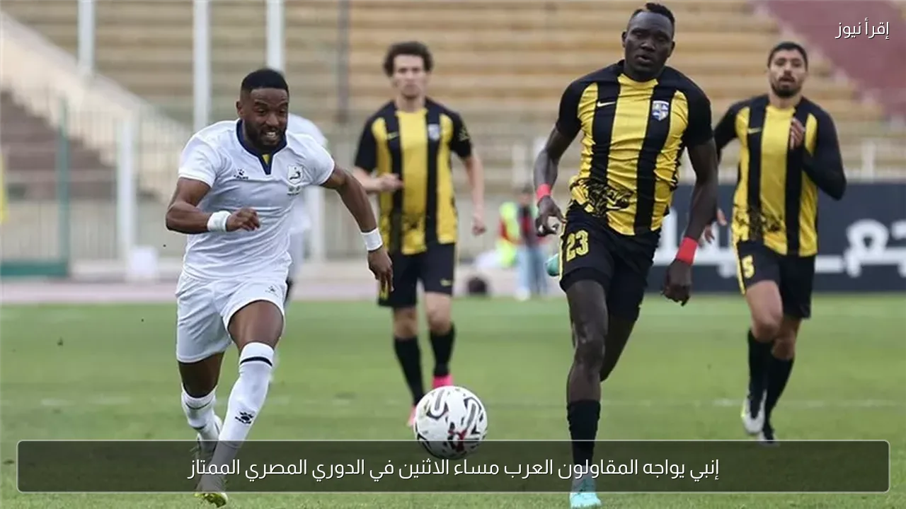 إنبي يواجه المقاولون العرب مساء الاثنين في الدوري المصري الممتاز