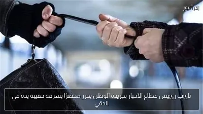 نائب رئيس قطاع الأخبار بجريدة الوطن يحرر محضرًا بسرقة حقيبة يده في الدقي