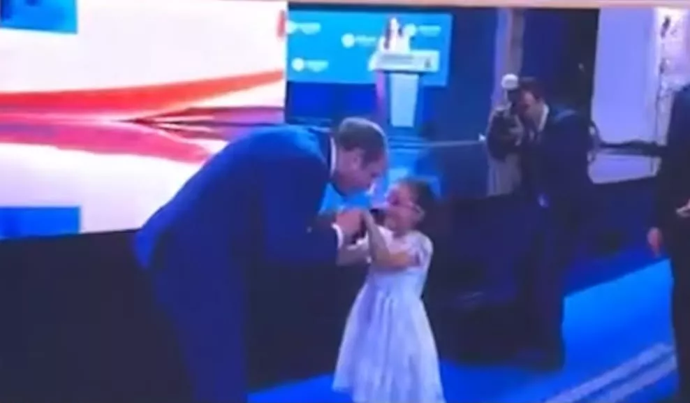 الصغيرة تاليا والرئيس عبد الفتاح السيسي