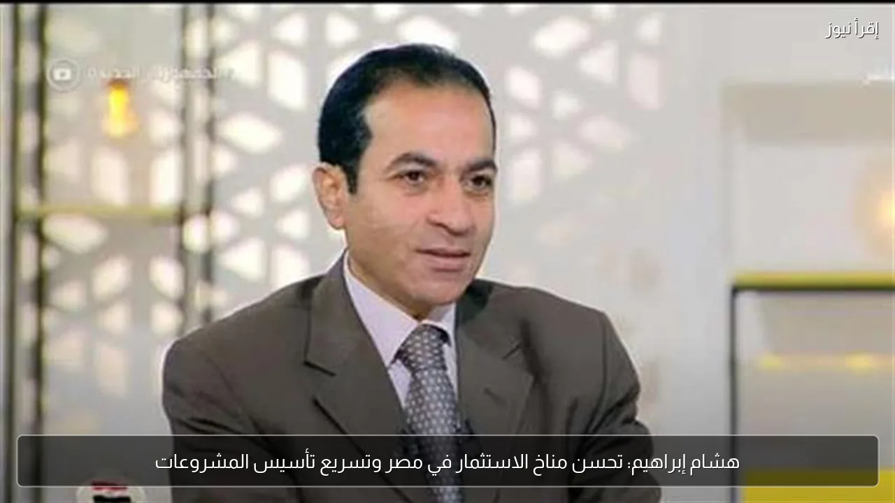 هشام إبراهيم: تحسن مناخ الاستثمار في مصر وتسريع تأسيس المشروعات