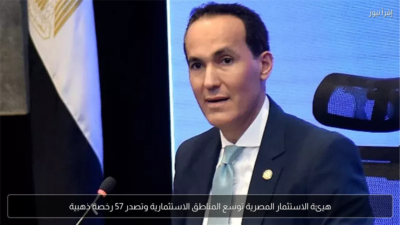 هيئة الاستثمار المصرية توسع المناطق الاستثمارية وتصدر 57 رخصة ذهبية