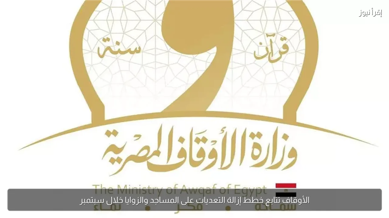 الأوقاف تتابع خطط إزالة التعديات على المساجد والزوايا خلال سبتمبر