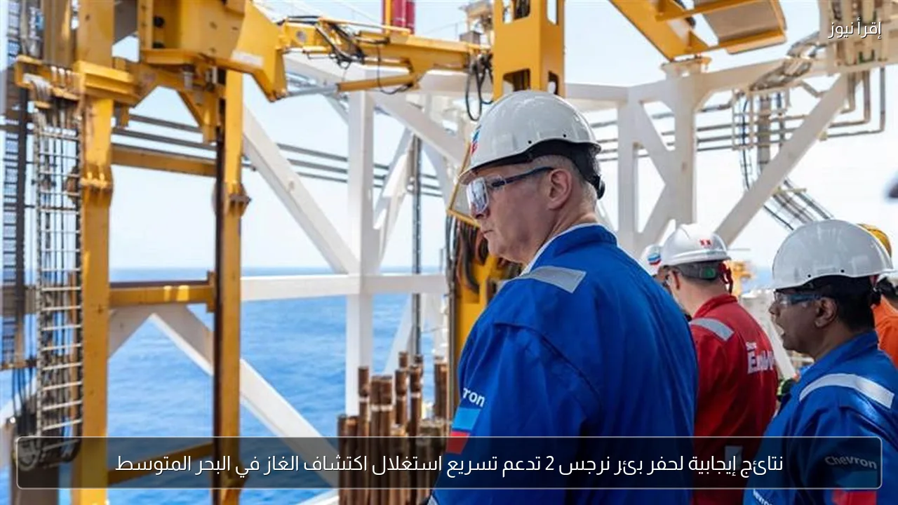 نتائج إيجابية لحفر بئر نرجس 2 تدعم تسريع استغلال اكتشاف الغاز في البحر المتوسط