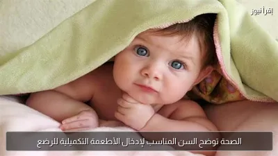 الصحة توضح السن المناسب لإدخال الأطعمة التكميلية للرضع