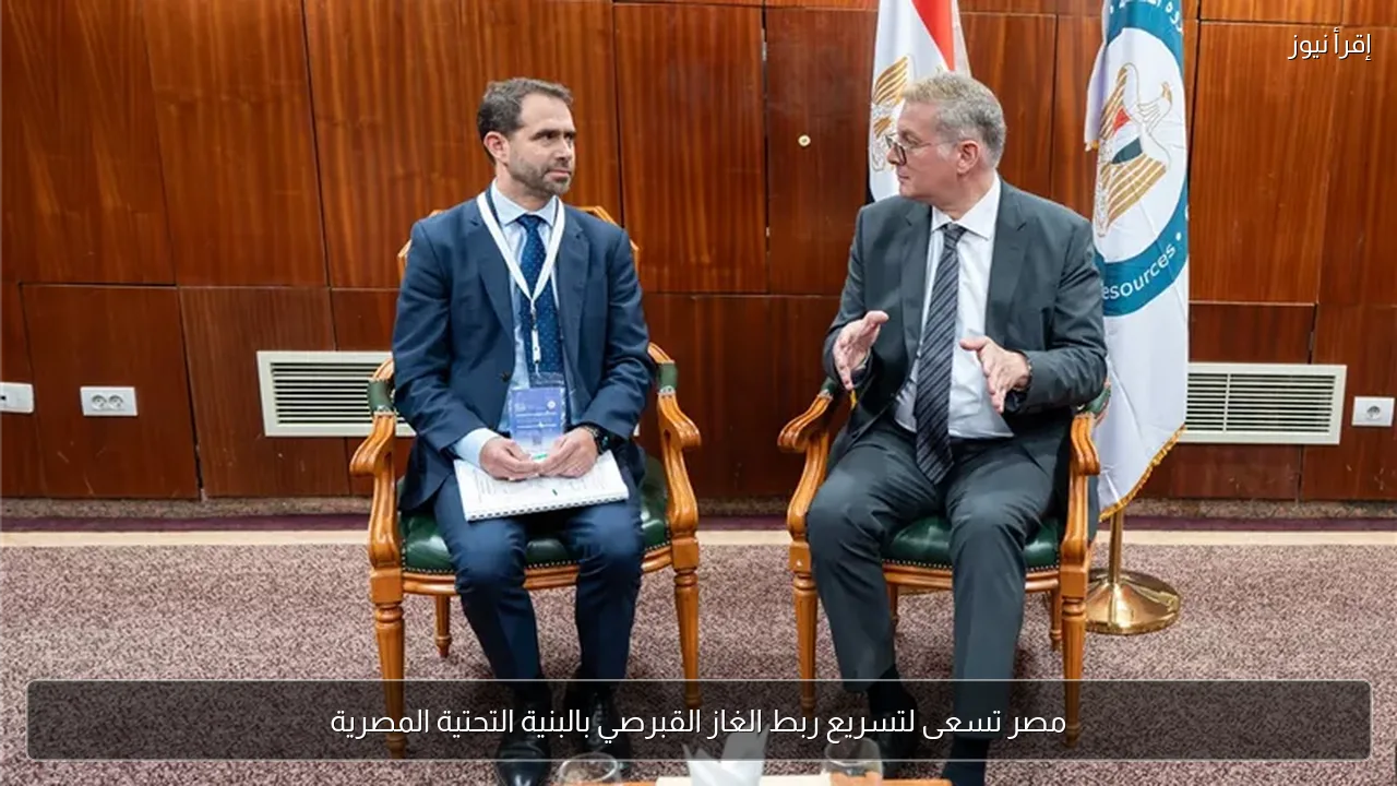 مصر تسعى لتسريع ربط الغاز القبرصي بالبنية التحتية المصرية