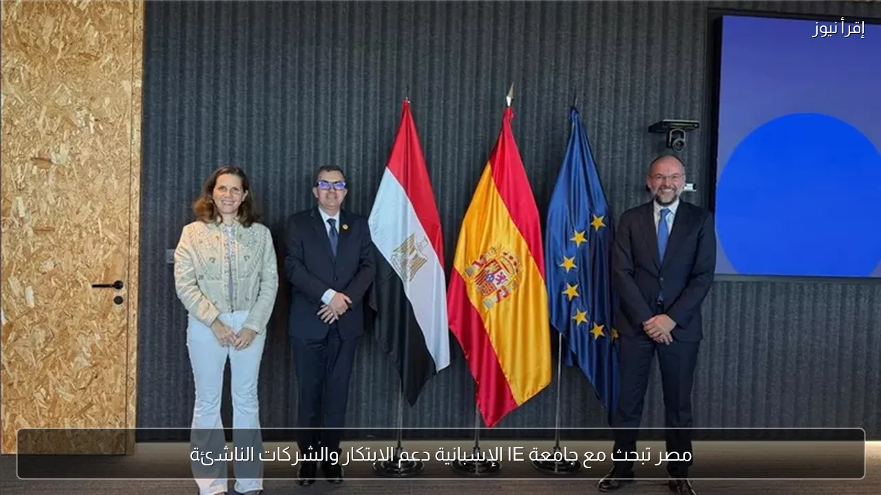 مصر تبحث مع جامعة IE الإسبانية دعم الابتكار والشركات الناشئة